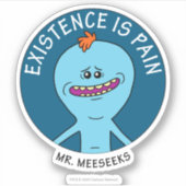 RICK EN MORTY™ | Aanwezigheid is pijn Sticker (Voorkant)