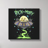 RICK EN MORTY™ | Afbeelding van de ruimtevlucht Canvas Afdruk (Voorkant)