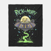 RICK EN MORTY™ | Afbeelding van de ruimtevlucht Fleece Deken (Voorkant)