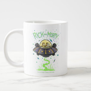 RICK EN MORTY™   Afbeelding van de ruimtevlucht Grote Koffiekop
