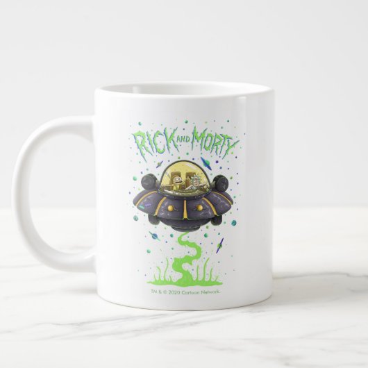 RICK EN MORTY™ | Afbeelding van de ruimtevlucht Grote Koffiekop (Links)