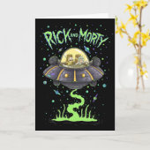 RICK EN MORTY™ | Afbeelding van de ruimtevlucht Kaart (Gele Bloem)