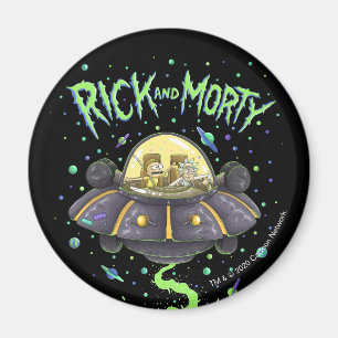 RICK EN MORTY™   Afbeelding van de ruimtevlucht Magneet