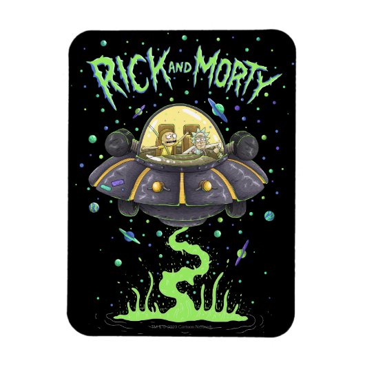 RICK EN MORTY™ | Afbeelding van de ruimtevlucht Magneet (Verticaal)