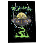RICK EN MORTY™ | Afbeelding van de ruimtevlucht Medium Cadeauzakje (Voorkant)