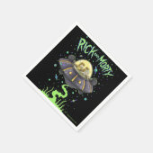 RICK EN MORTY™ | Afbeelding van de ruimtevlucht Servet (Hoek)