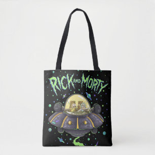 RICK EN MORTY™   Afbeelding van de ruimtevlucht Tote Bag