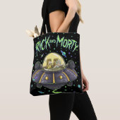 RICK EN MORTY™ | Afbeelding van de ruimtevlucht Tote Bag (Dichtbij)