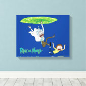 RICK EN MORTY™ | Afschaffing portaal Canvas Afdruk (Insitu (Houten vloer))