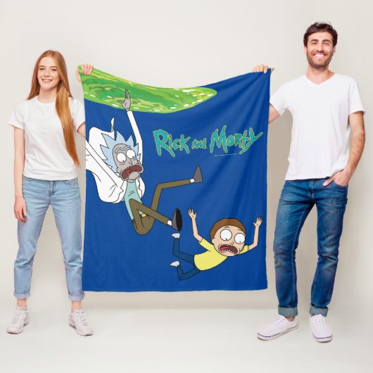 RICK EN MORTY™ | Afschaffing portaal Fleece Deken (In situ)