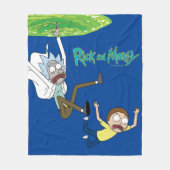 RICK EN MORTY™ | Afschaffing portaal Fleece Deken (Voorkant)