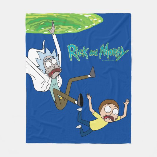 RICK EN MORTY™ | Afschaffing portaal Fleece Deken (Voorkant)