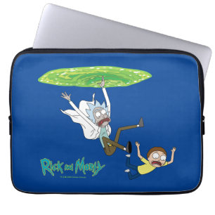 RICK EN MORTY™   Afschaffing portaal Laptop Sleeve