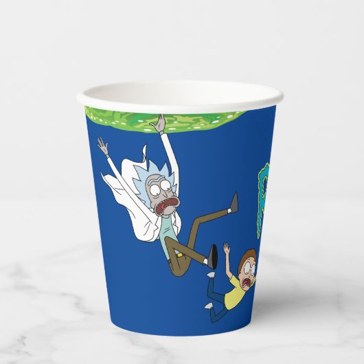 RICK EN MORTY™ | Afschaffing portaal Papieren Bekers (Voorkant)
