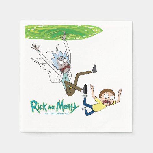 RICK EN MORTY™ | Afschaffing portaal Servet (Voorkant)