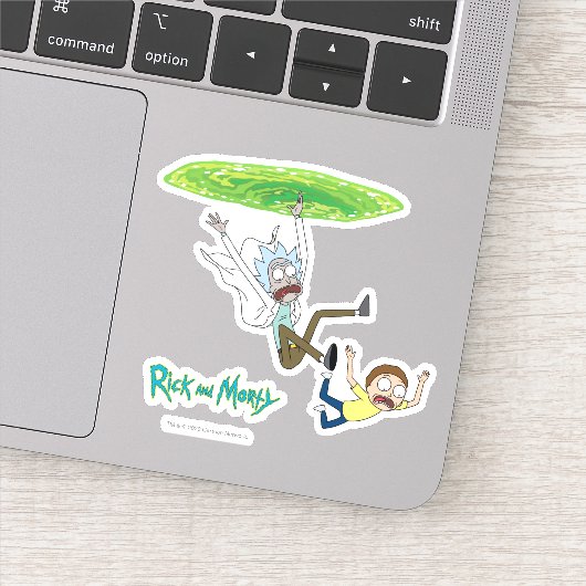 RICK EN MORTY™ | Afschaffing portaal Sticker (Detail)