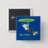 RICK EN MORTY™ | Afschaffing portaal Vierkante Button 5,1 Cm (Voorkant /achterkant)