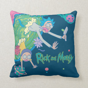 RICK EN MORTY™ Afvallen van geïnfecteerd port Kussen
