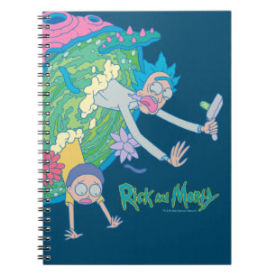 RICK EN MORTY™ Afvallen van geïnfecteerd port Notitieboek