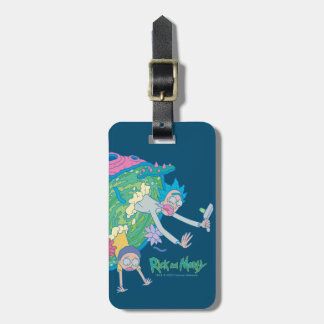 RICK EN MORTY™ | Afvallen van geïnfecteerd portaal Bagagelabel