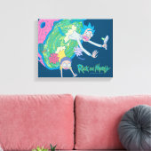 RICK EN MORTY™ | Afvallen van geïnfecteerd portaal Canvas Afdruk (Insitu (Woonkamer))