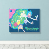 RICK EN MORTY™ | Afvallen van geïnfecteerd portaal Canvas Afdruk (Insitu (Houten vloer))