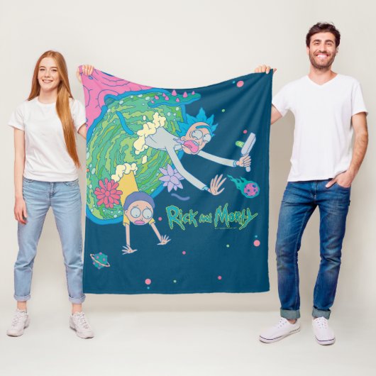 RICK EN MORTY™ | Afvallen van geïnfecteerd portaal Fleece Deken (In situ)