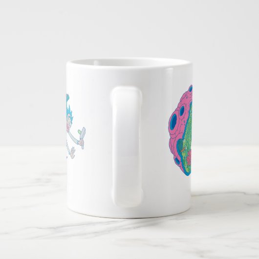RICK EN MORTY™ | Afvallen van geïnfecteerd portaal Grote Koffiekop (Achterkant)