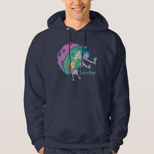 RICK EN MORTY™ | Afvallen van geïnfecteerd portaal Hoodie (Voorkant)