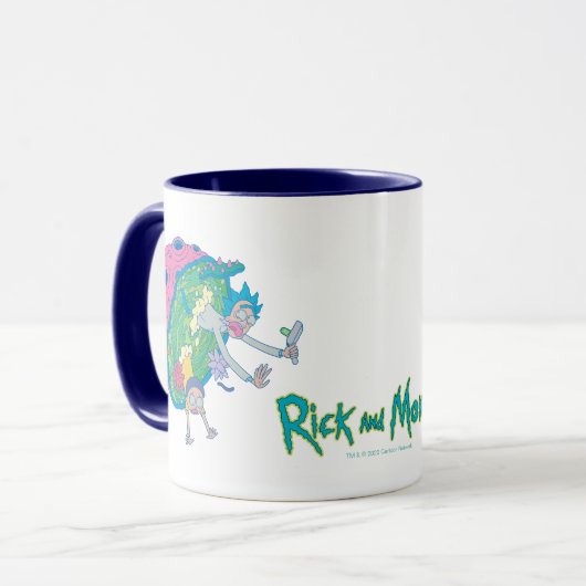 RICK EN MORTY™ | Afvallen van geïnfecteerd portaal Mok (Voorkant links)