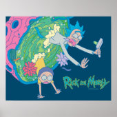 RICK EN MORTY™ | Afvallen van geïnfecteerd portaal Poster (Voorkant)