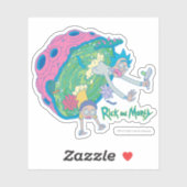 RICK EN MORTY™ | Afvallen van geïnfecteerd portaal Sticker (Vel)