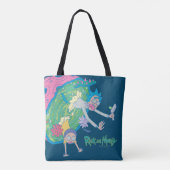 RICK EN MORTY™ | Afvallen van geïnfecteerd portaal Tote Bag (Achterkant)