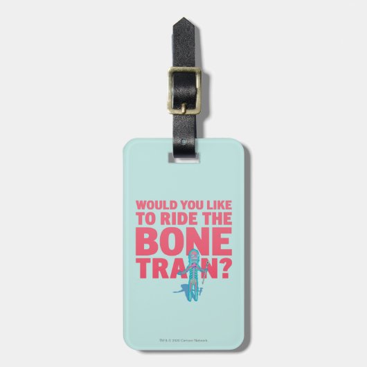 RICK EN MORTY™ | Anatomie Park - Bottrein Bagagelabel (Voorkant verticaal)