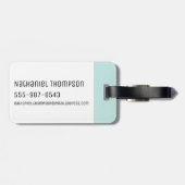 RICK EN MORTY™ | Anatomie Park - Bottrein Bagagelabel (Achterkant horizontaal)