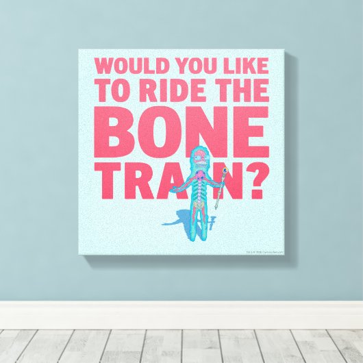 RICK EN MORTY™ | Anatomie Park - Bottrein Canvas Afdruk (Insitu (Houten vloer))