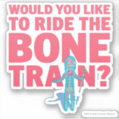 RICK EN MORTY™ | Anatomie Park - Bottrein Sticker (Voorkant)