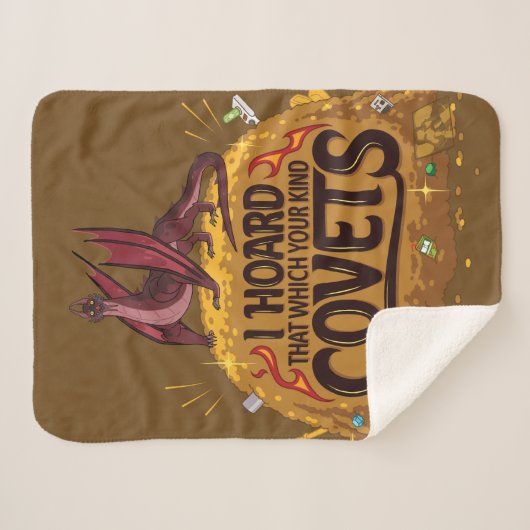 RICK EN MORTY™ | Balthromaw's Hoard Sherpa Deken (Voorkant (horizontaal))