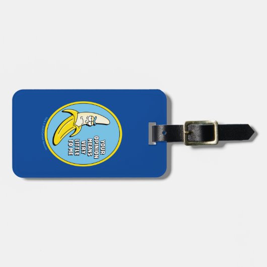 RICK EN MORTY™ | Banana Rick Badge Bagagelabel (Voorkant horizontaal)