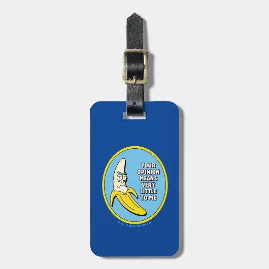 RICK EN MORTY™ | Banana Rick Badge Bagagelabel (Voorkant verticaal)
