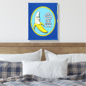 RICK EN MORTY™ | Banana Rick Badge Canvas Afdruk (Insitu (Slaapkamer))