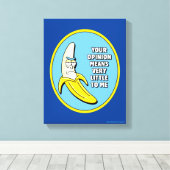 RICK EN MORTY™ | Banana Rick Badge Canvas Afdruk (Insitu (Houten vloer))