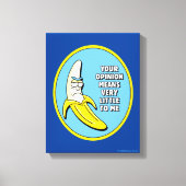 RICK EN MORTY™ | Banana Rick Badge Canvas Afdruk (Voorkant)