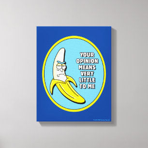 RICK EN MORTY™   Banana Rick Badge Canvas Afdruk