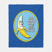 RICK EN MORTY™ | Banana Rick Badge Fleece Deken (Voorkant)