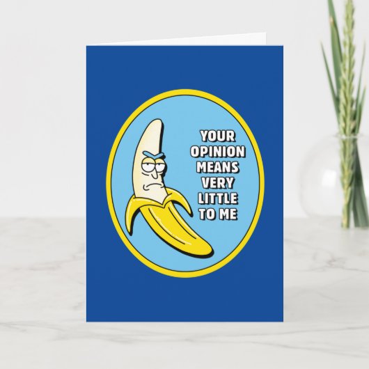 RICK EN MORTY™ | Banana Rick Badge Kaart (Voorkant)