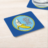 RICK EN MORTY™ | Banana Rick Badge Kartonnen Onderzetters (Schuin)