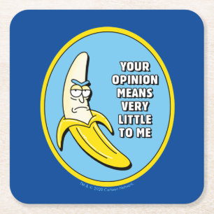 RICK EN MORTY™   Banana Rick Badge Kartonnen Onderzetters