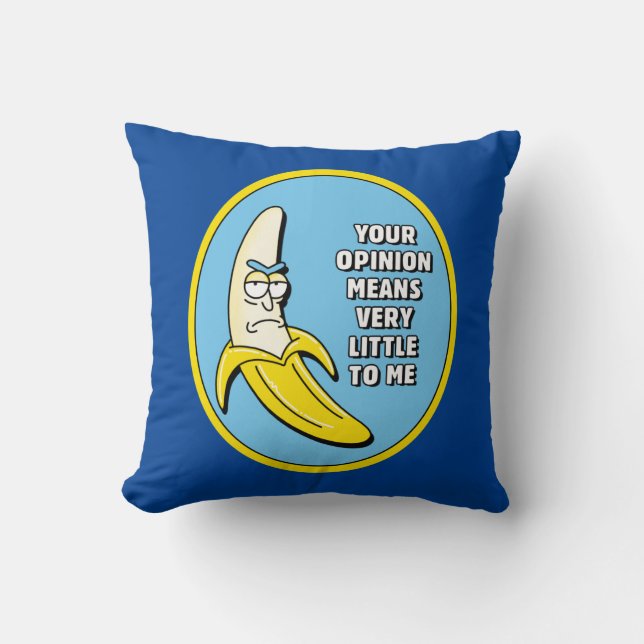 RICK EN MORTY™ | Banana Rick Badge Kussen (Voorkant)