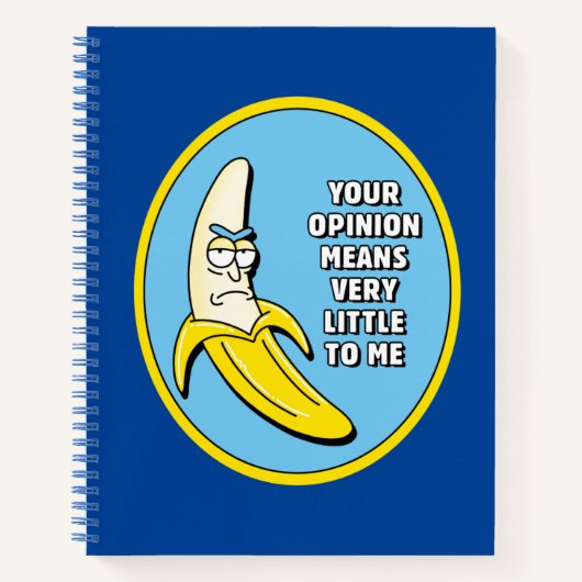 RICK EN MORTY™ | Banana Rick Badge Notitieboek (Voorkant)